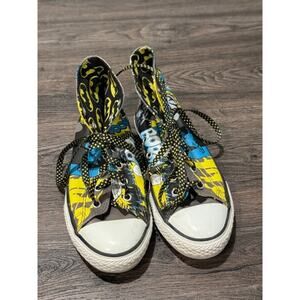 Converse All Star Batman High-Top Sneakers Youth 3 US – DC Comics Graphic Shoes